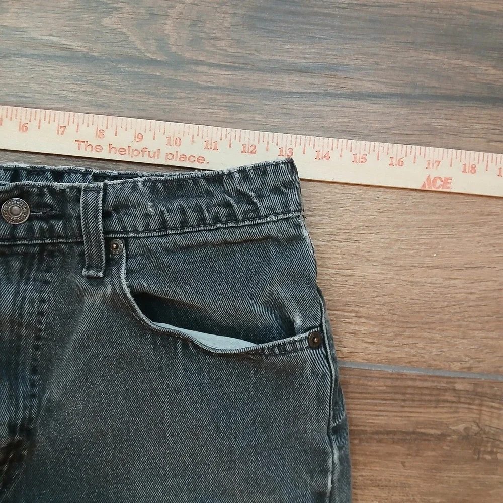 Vintage Levi's Jeans‎ Mens 31x33 (FITS 26x30) Black Faded 550 USA Made 90s